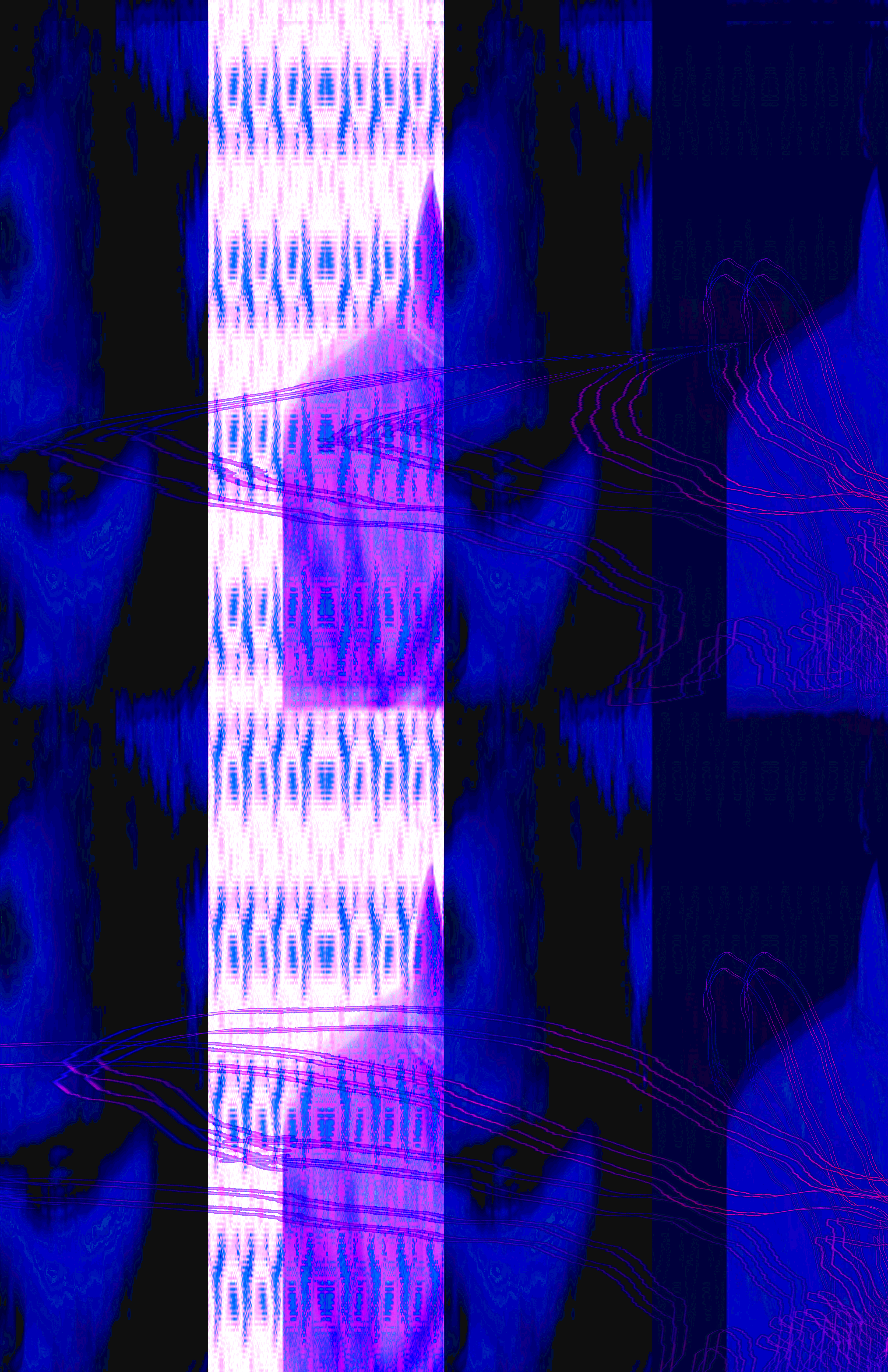 "Lude Jaw" Blue/Purple 11.0" x 17.0" Poster